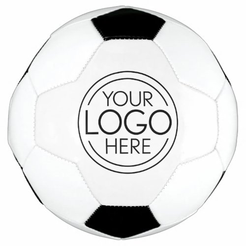 Add Your Logo Business Corporate Modern Minimalist Soccer Ball