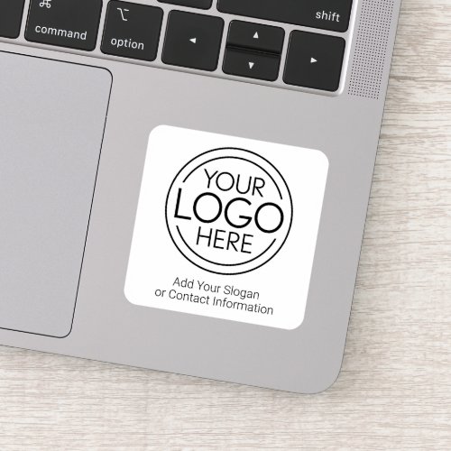 Add Your Logo Business Corporate Modern Minimalist Sticker