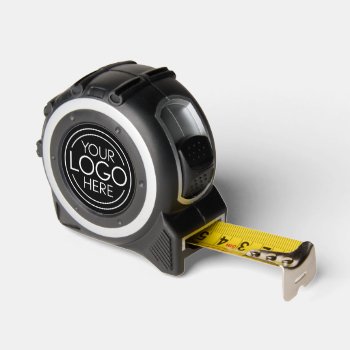 Add Your Logo Business Corporate Modern Minimalist Tape Measure by BusinessStationery at Zazzle