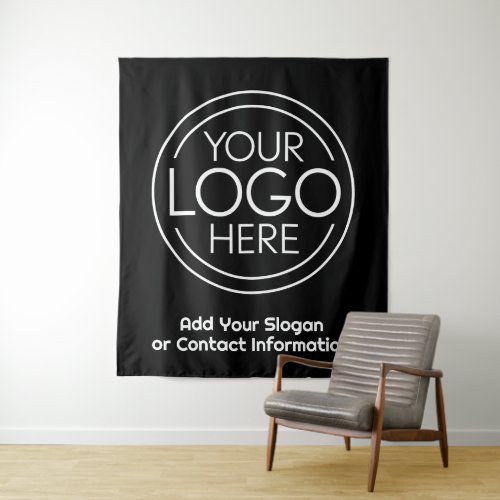 Add Your Logo Business Corporate Modern Minimalist Tapestry