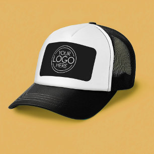 Add Your Logo Business Corporate Modern Minimalist Trucker Hat