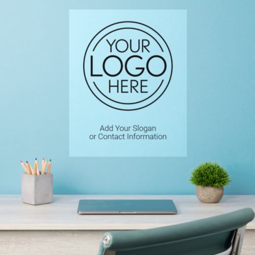 Add Your Logo Business Corporate Modern Minimalist Wall Decal