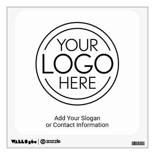 Add Your Logo Business Corporate Modern Minimalist Wall Decal