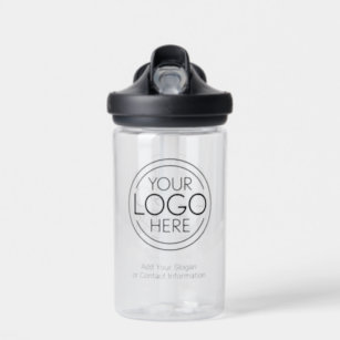 Add Your Logo Business Corporate Modern Minimalist Water Bottle