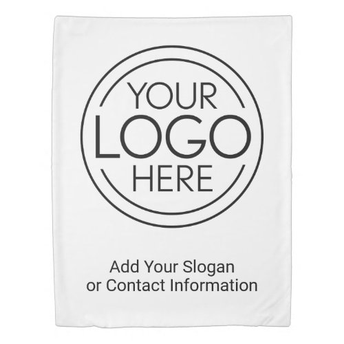 Add Your Logo Business Corporate Trade Show Sign Duvet Cover