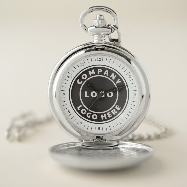 Add Your Logo Business Employee Retirement Swag Pocket Watch (Inside)