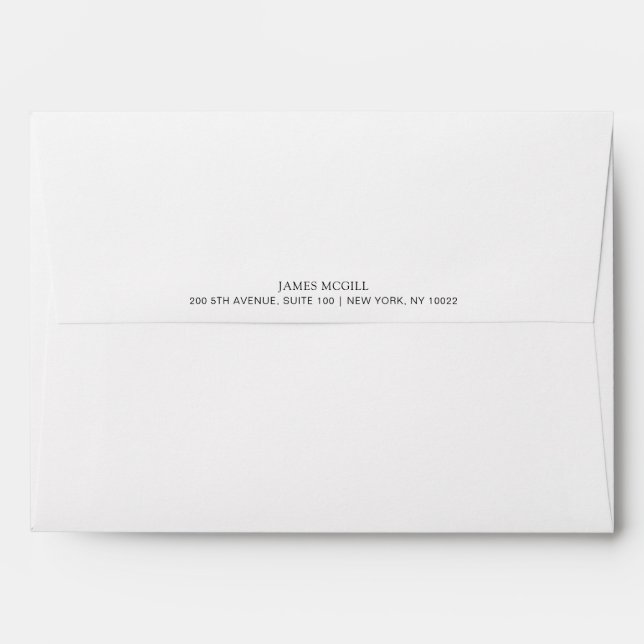 Add Your Logo Business Envelope (Back (Top Flap))