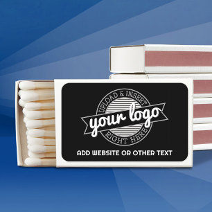 Add Your Logo Business Modern Minimalist with Text Matchboxes