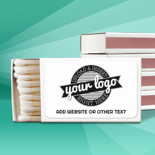 Add Your Logo Business Modern Minimalist with Text Matchboxes