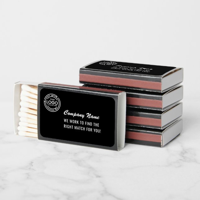 Add Your Logo | Business Professional Promotional Matchboxes (Stacked)