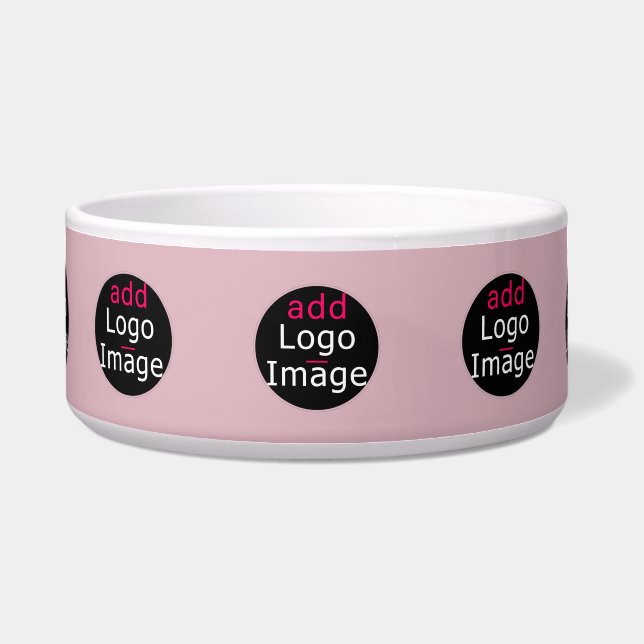 Add Your Logo Business Promotional Dusty Rose Pink Bowl (Front)