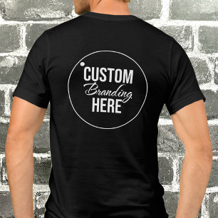 Add Your Logo Business Swag & Team Uniform Black Tri-Blend Shirt
