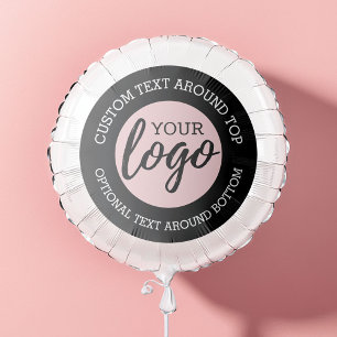 Add Your Logo Business with Text Around Logo Balloon