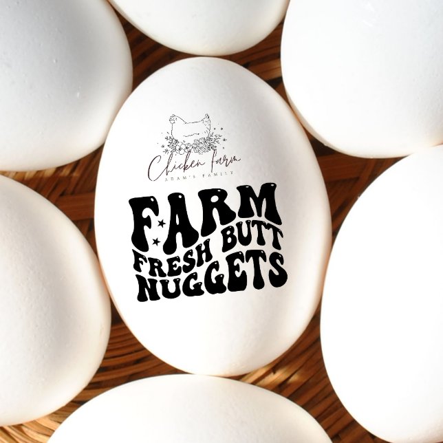 Add your logo Butt nugget egg stamp (Creator Uploaded)