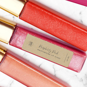 Add Your Logo Calligraphy Script Kraft Product Labels