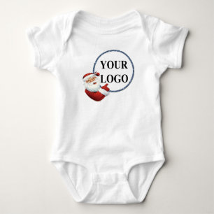 Add Your Logo Christmas Holiday Baby Bodysuit