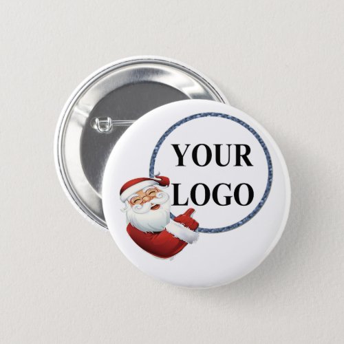 Add Your Logo Christmas Holiday Button