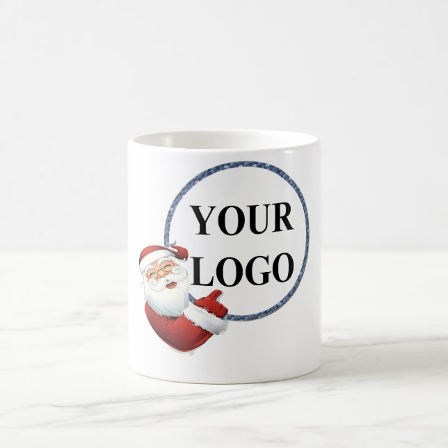 Add Your Logo Christmas Holiday Coffee Mug (Center)