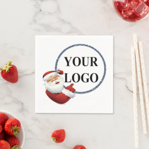 Add Your Logo Christmas Holiday Napkins