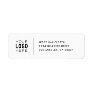 Add Your Logo Classy Modern Return Address Label