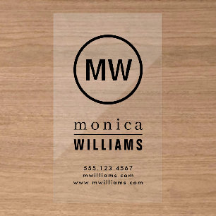 Add your Logo Clear Business Cards