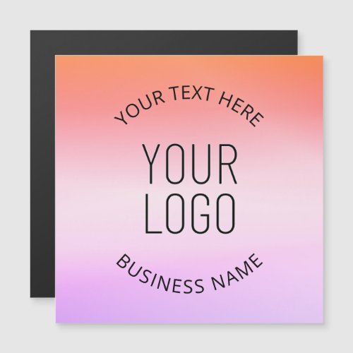 Add Your Logo  Colorful Sunset Gradient Colors 