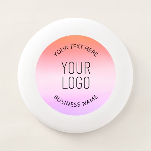 Add Your Logo  Colorful Sunset Gradient Colors  Wham_O Frisbee