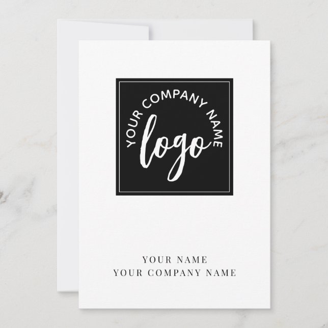 Add Your Logo Company  Note Card (Front)