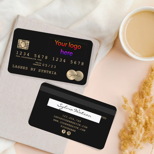 Add Your Logo Credit Card Style | Zazzle