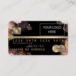 Add Your Logo Credit Card Styled Gold and Black