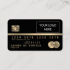 Add Your Logo Credit Card Styled Gold and Black