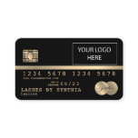 Add Your Logo Credit Card Styled Gold and Black Add Your Logo Credit Card Styled Gold and Black