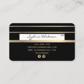 Add Your Logo Credit Card Styled Gold and Black (Back)