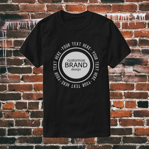 Add Your Logo Custom Company Brand Logo T_Shirt