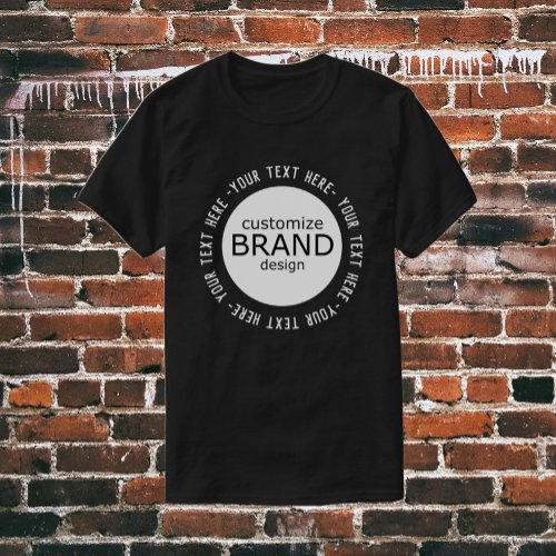 Add Your Logo Custom Company Brand T_Shirts