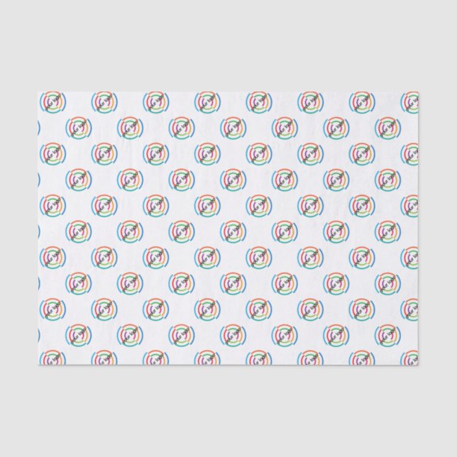 ADD Your LOGO CUSTOM company business CORPORATE Tissue Paper (Front)