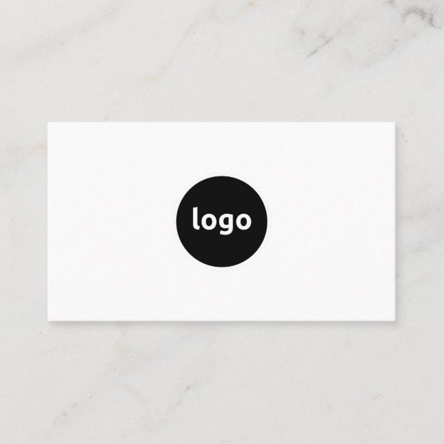Add Your Logo Custom Professional Business Cards (Front)