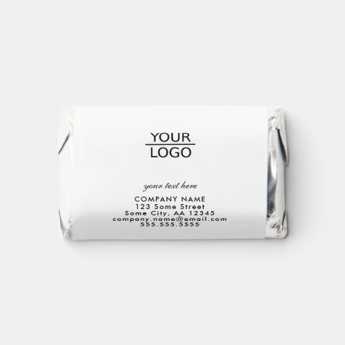 Add your Logo Custom Text Business Promotion Hersheys Miniatures