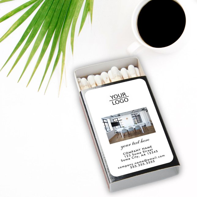 Add your Logo Custom Text Company Photo Matchboxes (Creator Uploaded)