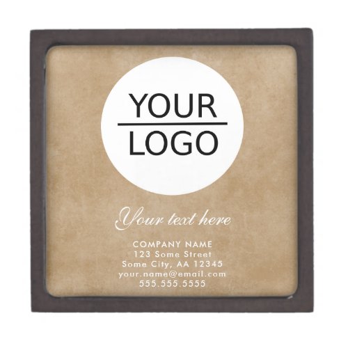 Add your Logo Custom Text Old Paper Promotion Gift Box
