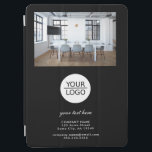 Add your Logo Custom Text Promotion Photo Black iPad Air Cover<br><div class="desc">Elegant Add your Logo with Custom Text Promotion Photo Black iPad Air Cover. Add your logo,  photo and customize the text,  company name,  address and contact information. Business promotion or giveaway for your clients and business partners.</div>