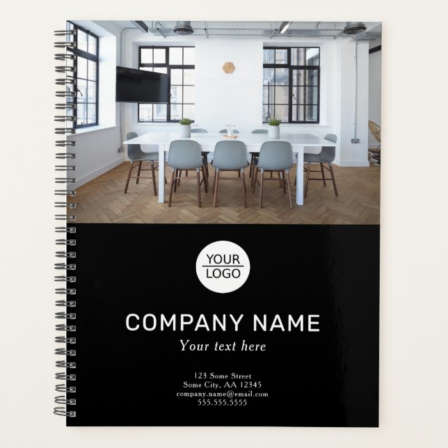 Add your Logo Custom Text Promotion Photo Planner (Front)