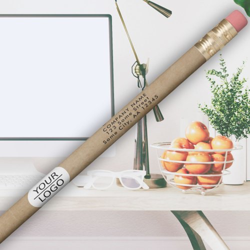 Add your Logo Custom Text Rustic Promotion  Pencil