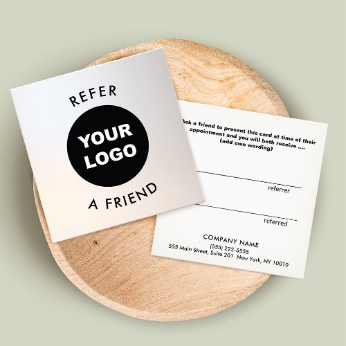 Add Your Logo Customer Referral Card