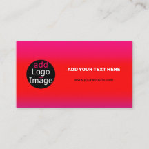 Add Your Logo Customizable Business Magenta