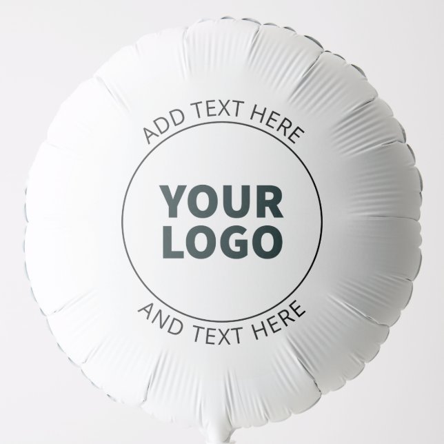 Add Your Logo Customizable Circular Text Balloon (Front)