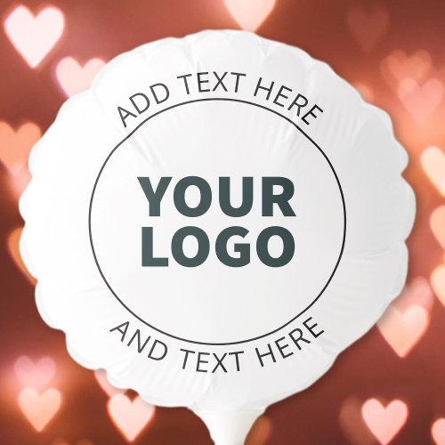 Add Your Logo Customizable Circular Text Balloon