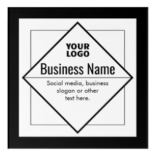 Add Your Logo Customizable Template Acrylic Print