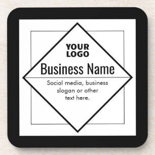 Add Your Logo Customizable Template Beverage Coaster