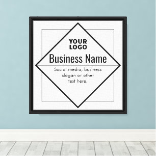 Add Your Logo Customizable Template Canvas Print